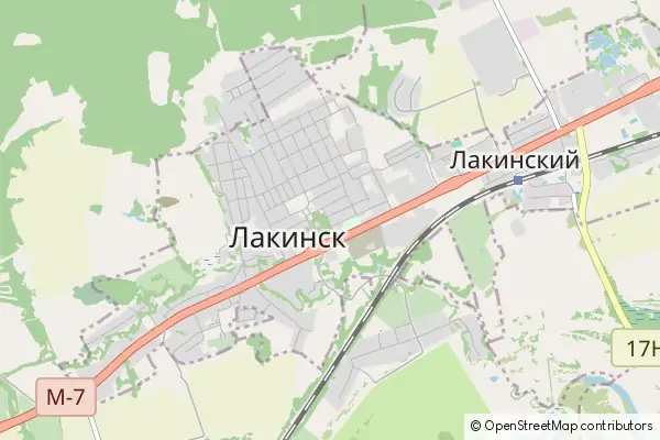 Mapa Łakinsk