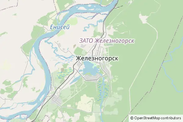 Mapa Żeleznogorsk