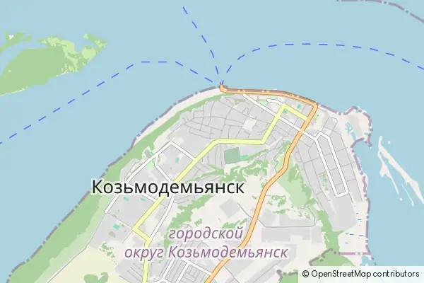 Mapa Koźmodiemiansk