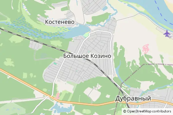 Mapa Bolshoye Kozino