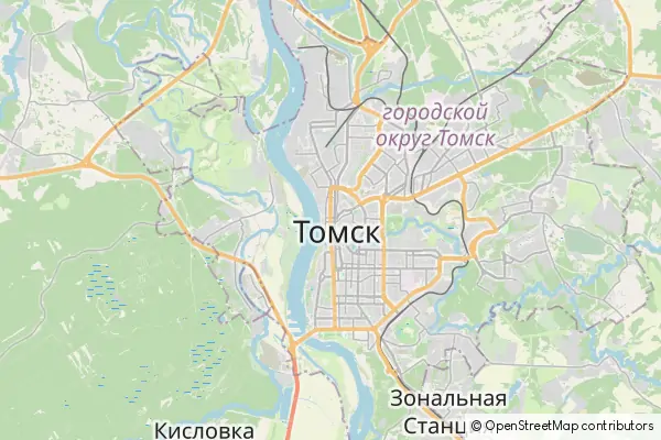 Mapa Tomsk