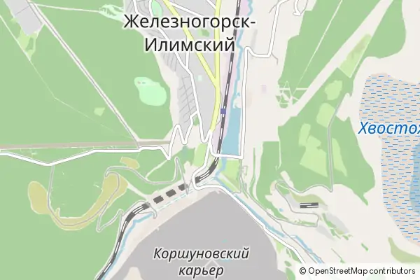 Mapa Zheleznogorsk-Ilimsky