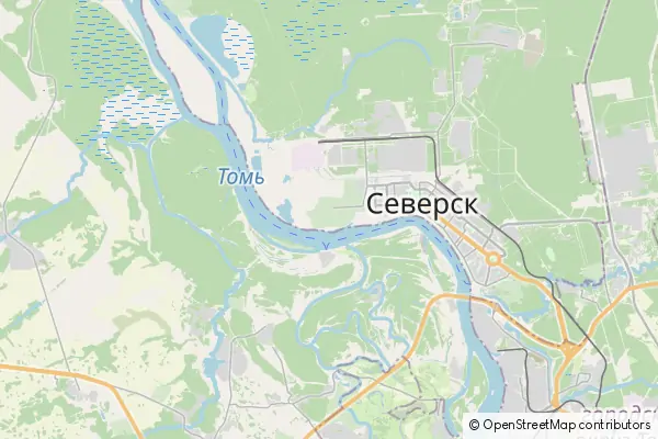 Mapa Siewiersk