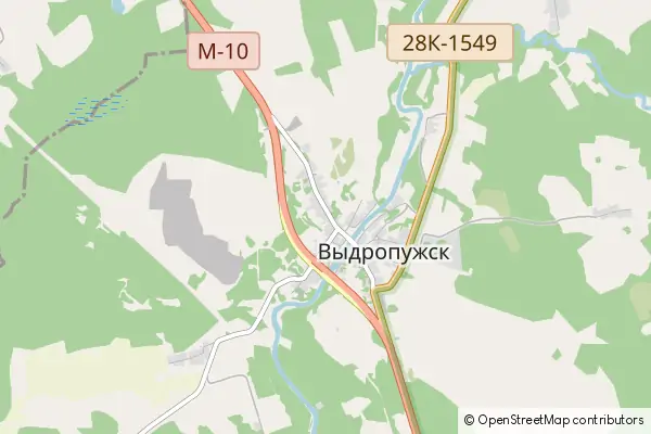 Mapa Vydropuzhsk