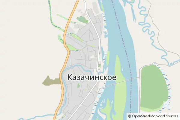 Mapa Kazachinskoye