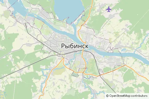 Mapa Rybińsk