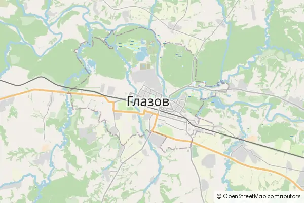 Mapa Głazow