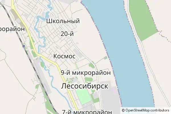 Mapa Lesosibirsk