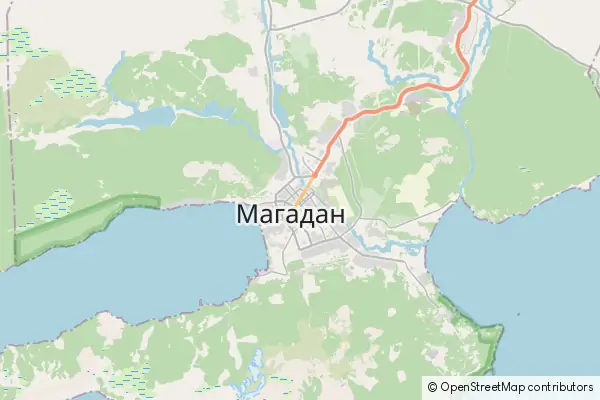 Mapa Magadan