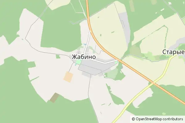 Mapa Bolshoye Zhabino