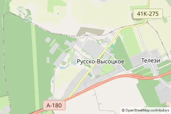 Mapa Russko-Vysotskoye