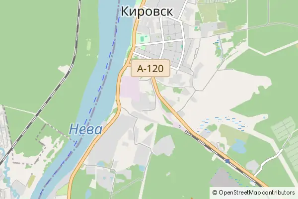 Mapa Kirowsk