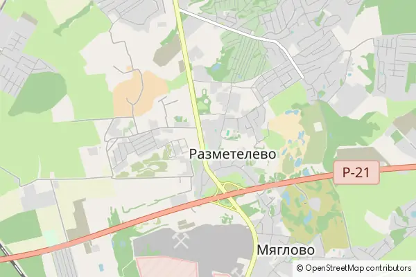 Mapa Razmetelevo