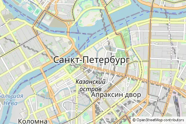 Mapa St. Petersburg