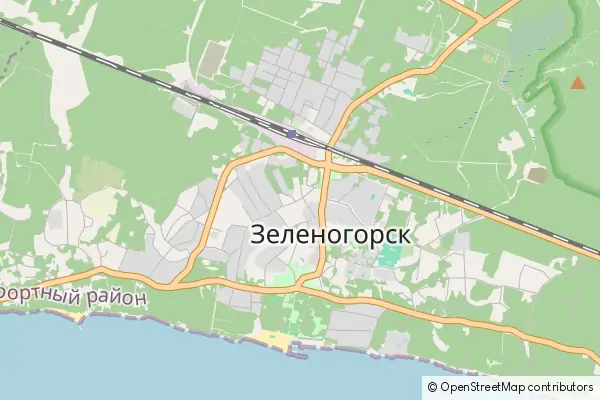 Mapa Zielenogorsk