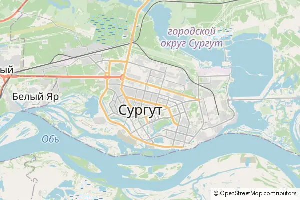 Mapa Surgut