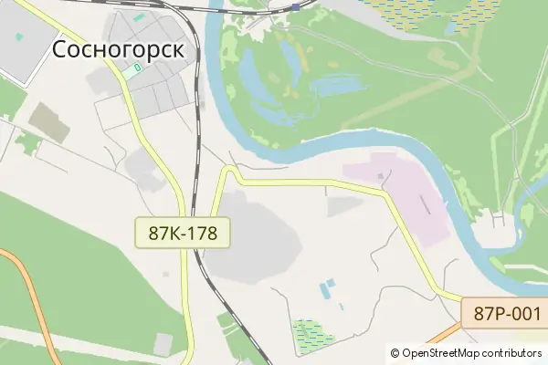 Mapa Sosnogorsk