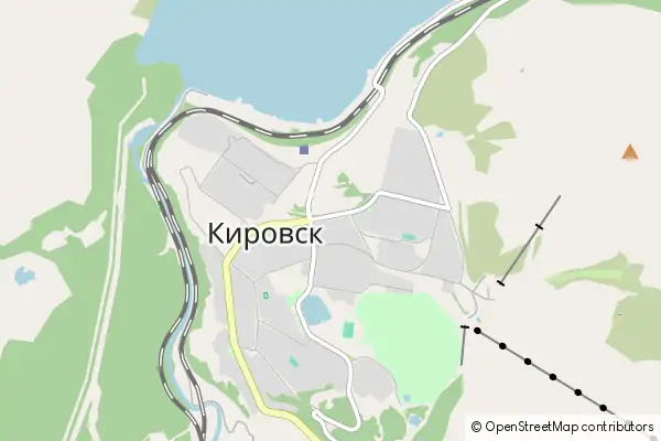 Mapa Kirowsk