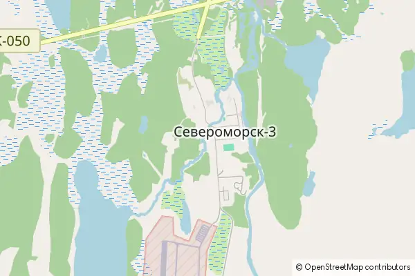 Mapa Severomorsk