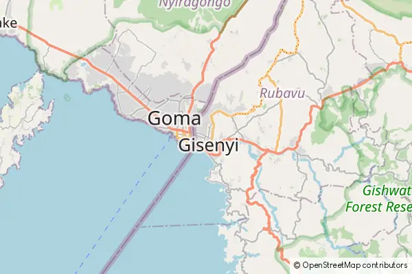 Mapa Gisenyi