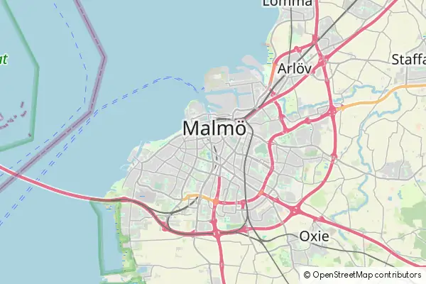 Mapa Malmö