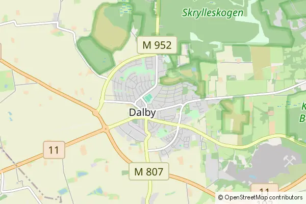 Mapa Dalby