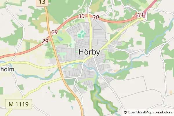 Mapa Horby