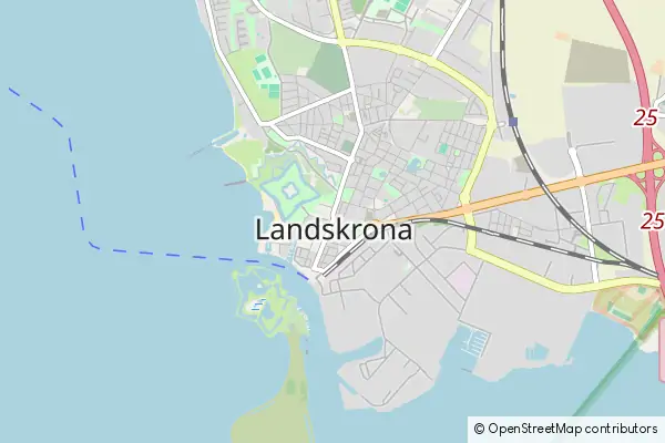 Mapa Landskrona Municipality