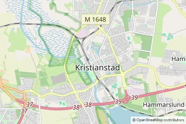 Mapa Kristianstad