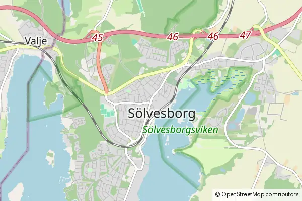 Mapa Sölvesborg