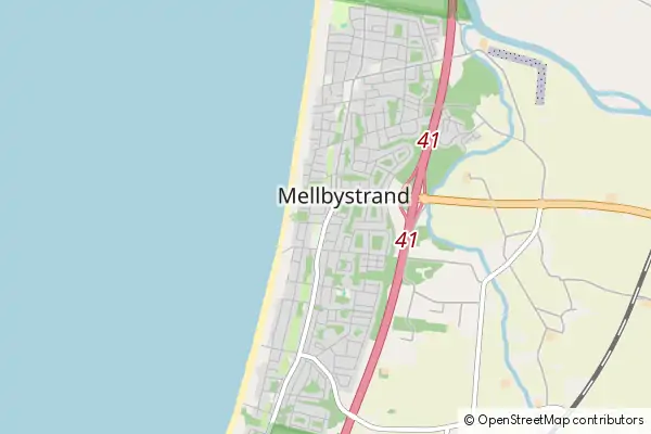 Mapa Mellbystrand