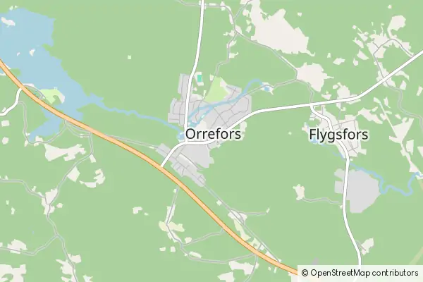 Mapa Orrefors