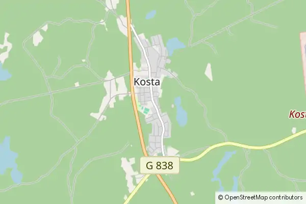 Mapa Kosta