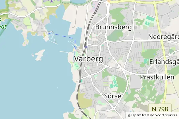 Mapa Varberg