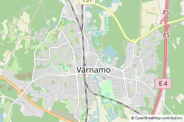 Mapa Varnamo