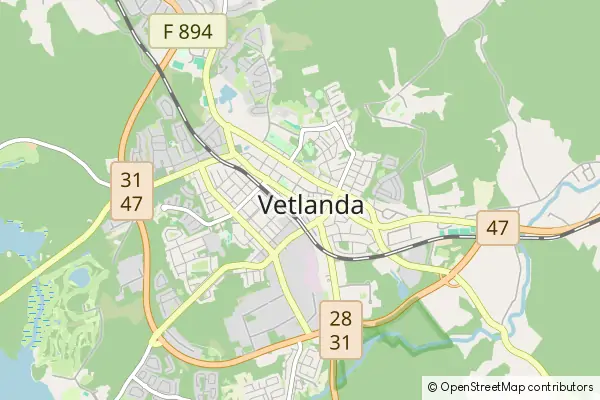 Mapa Vetlanda