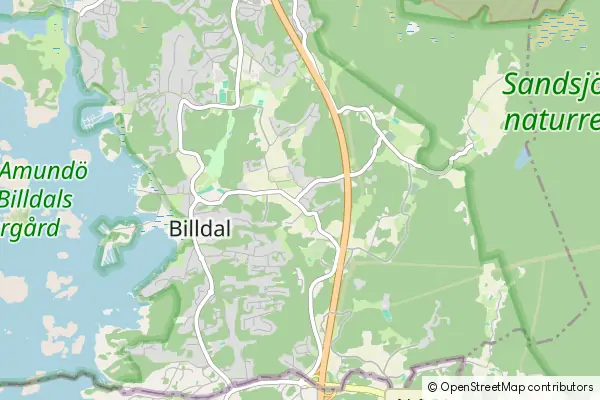 Mapa Billdal