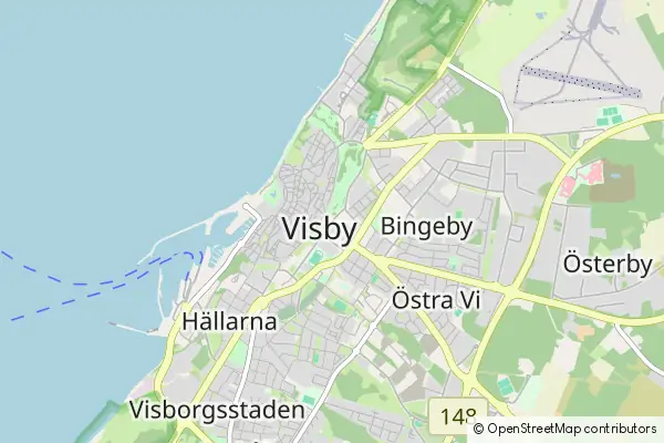 Mapa Visby