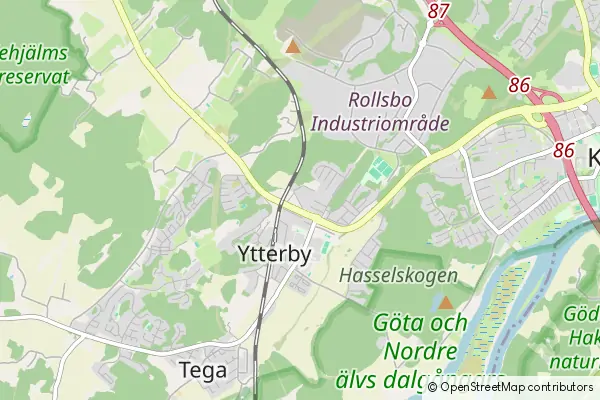 Mapa Ytterby