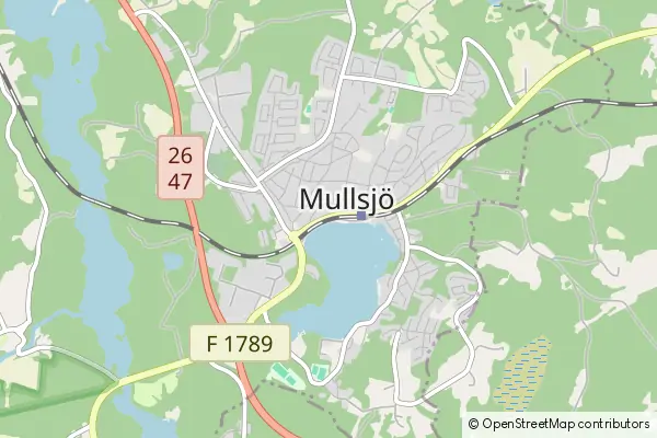 Mapa Mullsjo