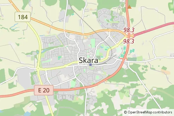 Mapa Skara