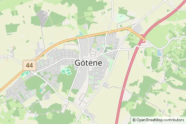 Mapa Gotene