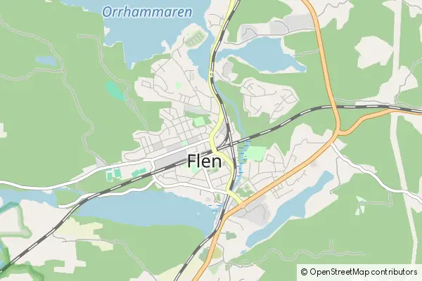 Mapa Flen