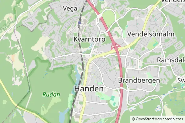 Mapa Handen