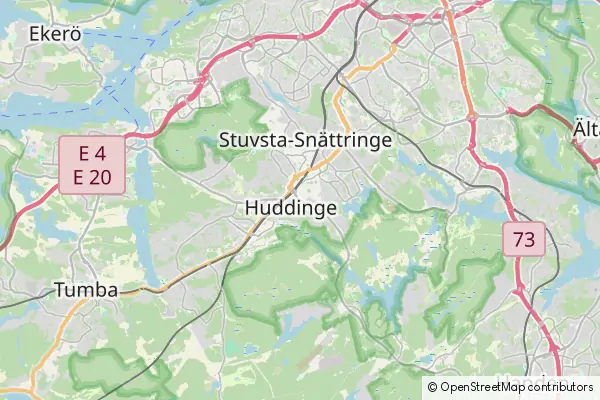 Mapa Huddinge