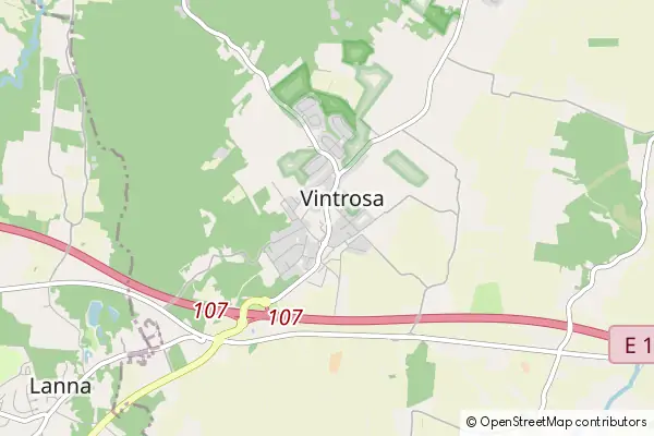 Mapa Vintrosa