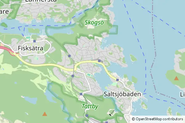 Mapa Saltsjobaden