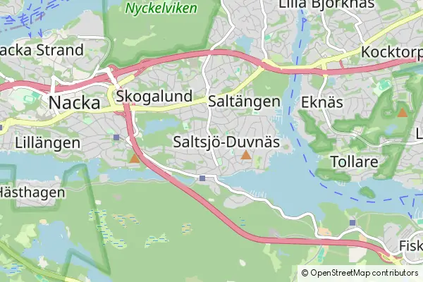 Mapa Saltsjö-Duvnäs