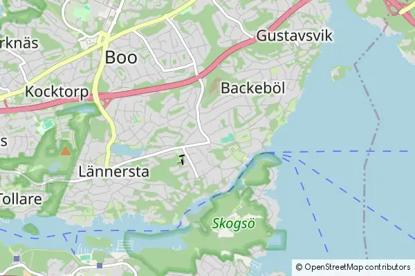 Mapa Saltsjo-Boo