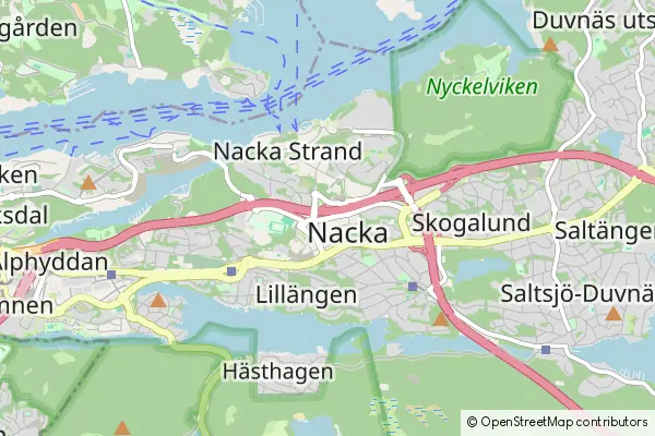 Mapa Nacka